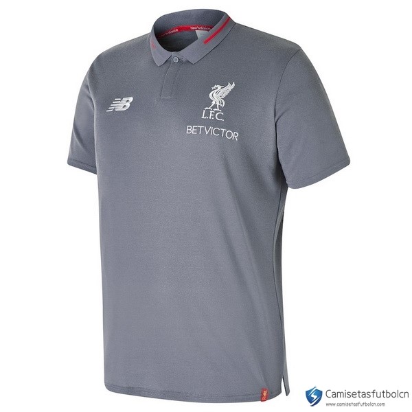 Polo Liverpool 2017-18 Gris Claro